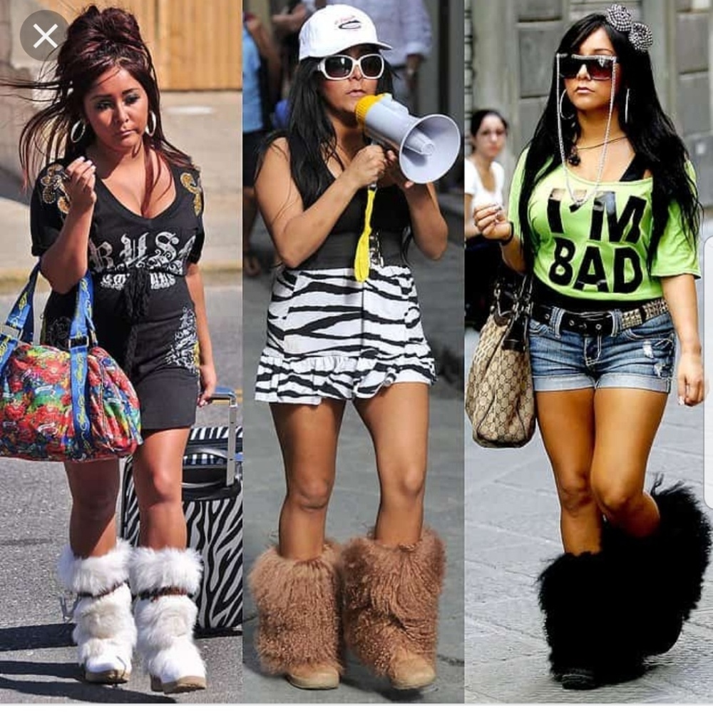 Snooki FURRY Boetis II Boots - Black - Size: 7